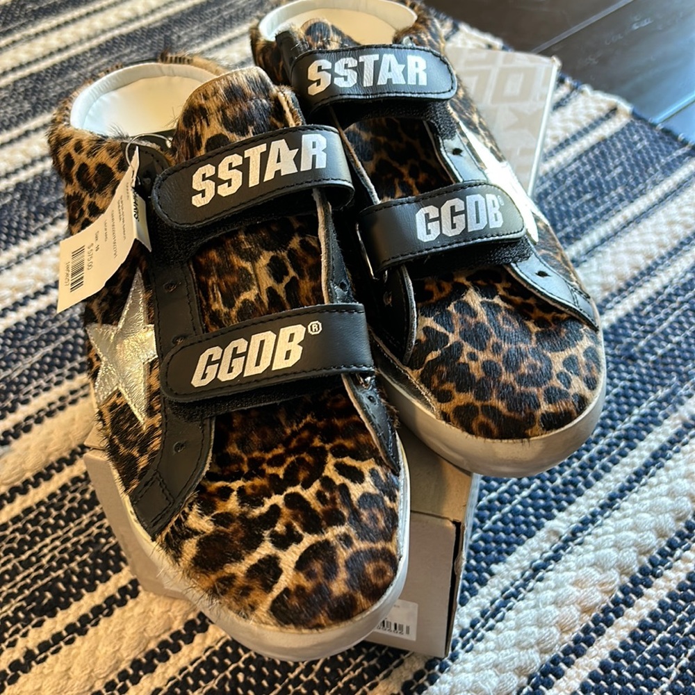 Golden Goose leopard Old School Sabot size 40 BNWT